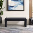 thumbnail image 5 of Velvet Entryway Bench End of Bed Bench Upholstered Modern Window Bench Comfy Ottoman for Dining Room/Bedroom/Living Room/Hallway/Indoor, 5 of 9