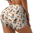 thumbnail image 2 of Kdxio Halloween Gnomes Print Workout Shorts for Women Seamless Soft Smooth Gym Yoga Scrunch Active Shorts, 2 of 5