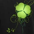 thumbnail image 3 of CafePress - Shamrock [Swirls] Women's Dark Pajamas - Women's Short Sleeve Print T-Shirt and Pants Dark Cotton Pajama Set, 3 of 7