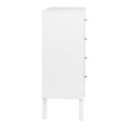 thumbnail image 4 of Wright Home Mid-Century Modern Wood 4 Drawer Chest in White, 4 of 9