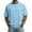 BW23_Light Blue, variant on Lumtrix Men's Waffle T-Shirts Short Sleeve Casual Crew Neck Shirt Summer Big and Tall Plain Pullover Khaki XL