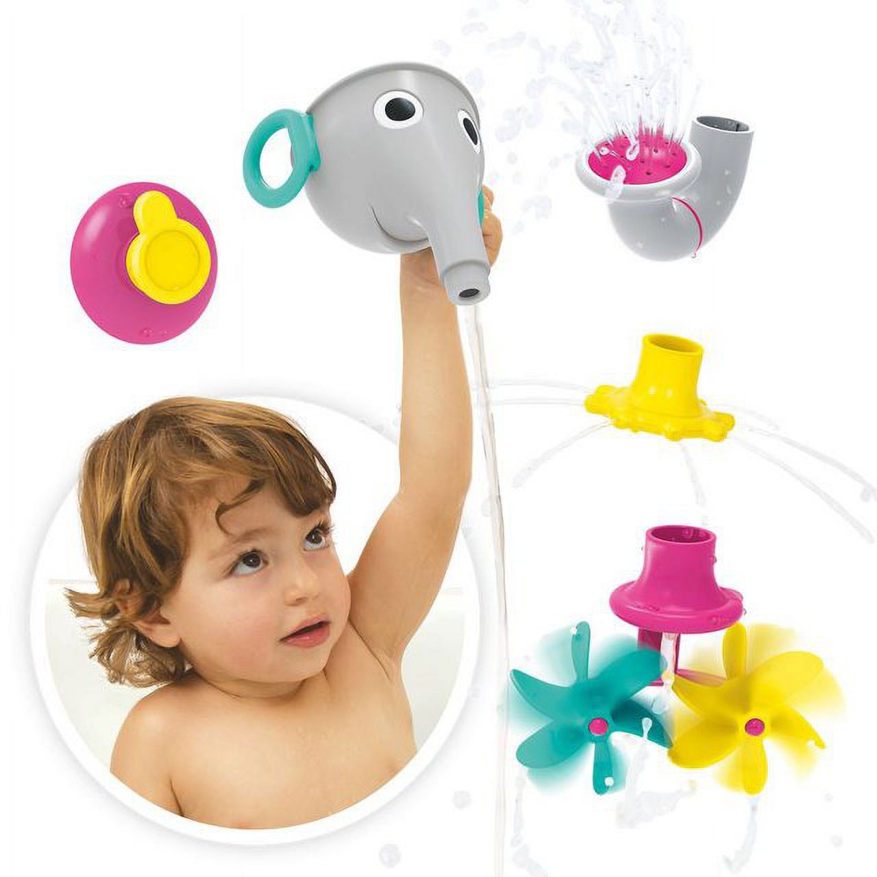 Yookidoo FunEleFun Bath Toy with Interchangeable Trunk photo 4