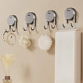 thumbnail image 4 of Suction Cup Hooks 2-Pack No Drill Wall Mounted Foldable Plastic Hooks for Bathroom Kitchen Tile Glass Surface Towel Bag Hanger with Strong Adhesion and Reusable Design for Home Organization, 4 of 6