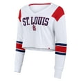thumbnail image 2 of Women's Fanatics  White St. Louis Cardinals Stretch Cropped Fashion Long Sleeve T-Shirt, 2 of 3