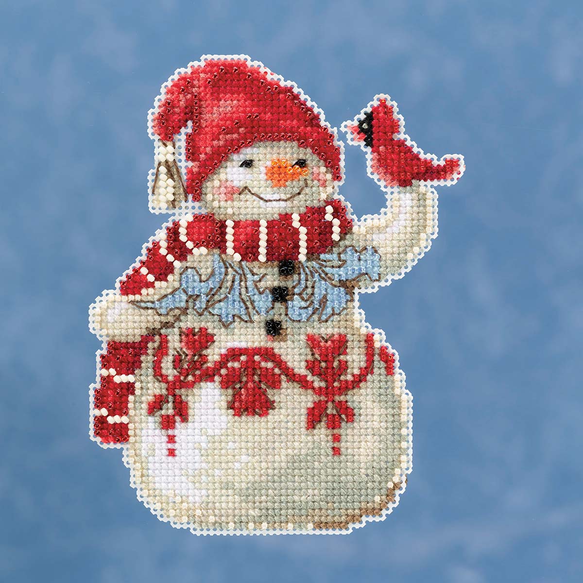 Jim Shore® Snowman with Cardinal Counted CrossStitch Kit