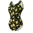 thumbnail image 6 of Yellow Lemon Swimsuit Bright Fruit Print Push Up Swimwear One Piece Surfing Monokini Bodysuit Sexy Custom Beachwear Plus Size, 6 of 7