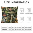 thumbnail image 5 of ONETECH Mushroom Throw Pillow Covers Pillow Case Farmhouse Black Pillow Cover Summer Square Cushion for Living Room Couch Sofa Bed Home Outdoor Indoor Decorative, 5 of 5