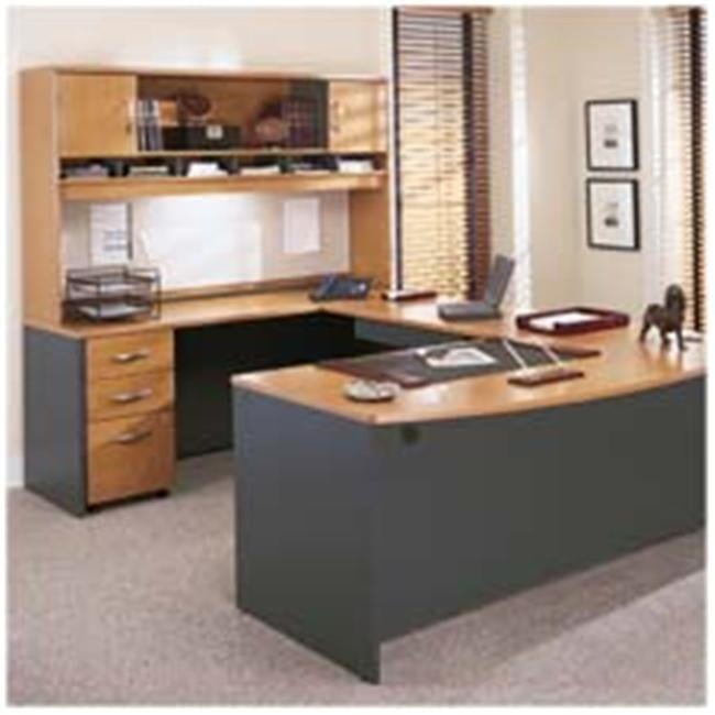 Bush Industries BSHWC24414 Double Open Bookcase- 35-. 63inchx15-. 38inchx72-. 88inch- DCY-Graphite