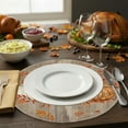 thumbnail image 5 of HomeKingdee Floral Pumpkin Round Fall Placemats, Thanksgiving Round Table Mats for Dining Decoration, 5 of 6
