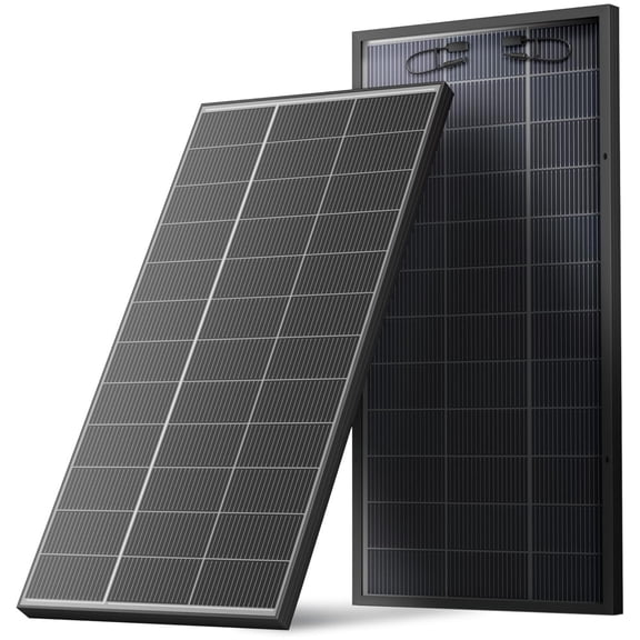 WERCHTAY 300 Watt Bifacial N-Type Solar Panel, 18BB Mono Module with 25% High Efficiency for RV Roof, Boat & Off-Grid Power