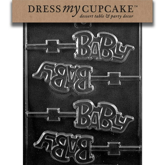 Molde de chocolate para piruleta de bebé Dress My Cupcake - B055