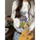 thumbnail image 1 of Unisex Y2K Cartoon & Dog Print T-Shirt - Crew Neck, Short Sleeve, Loose Fit, Lightweight Cotton Blend, Machine Washable - Perfect for Spring/Summer Casual Wear, 1 of 8