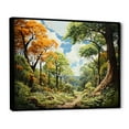thumbnail image 2 of Designart "Forest Canopy Portrayed Trees in Harmony II" Landscapes Floater Framed Canvas Art Print, 2 of 7
