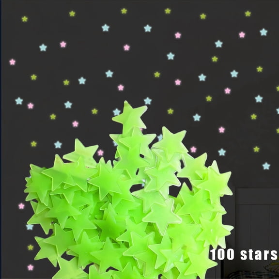 CCOCC 200Pcs Glow In The Dark Stars for Ceiling,Long-Lasting Luminous Stickers