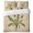Beige, variant on Dandelion Bloom 4 Piece Bedding Set, Vintage Plant Taproot System Butterfly Rustic Country King Size Duvet Cover Set with Zipper Closure & Corner Ties Soft Breathable Comforter Cover for Bedroom