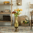 thumbnail image 5 of Decorative Antique Style 2 Handle Metal Jug Floor Vase for Entryway, Living Room or Dining Room, 5 of 8