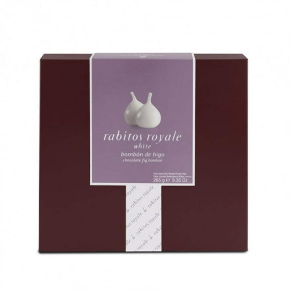 Rabitos Royale – 15 Piece White Chocolate Covered Fig Bonbons Gift Box