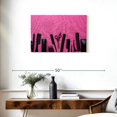 thumbnail image 3 of Elephant Stock Hairdressing Tools Wall Art - Horizontal Canvas Wall Art - Living Room Wall Decor - Fashion And Beauty Canvas - Black And Purple Decor - 30" x 20", 3 of 8