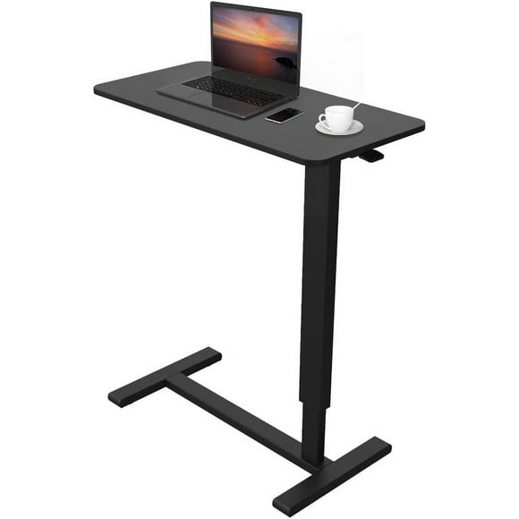 Mobile Overbed Table, Height Adjustable Sofa Bedside Couch Table Laptop Computer Desk with Wheels - PrimeCables