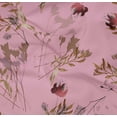 thumbnail image 4 of oneOone Cotton Poplin Twill Light Pink Fabric Flower & Leaves Watercolor Diy Clothing Quilting Fabric Print Fabric By Yard 56 Inch Wide, 4 of 4