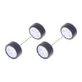 Kokiya 1/64 Scale Wheels Easy Installation RC Upgrade Part Vehicle Wheels Modified Tire White
