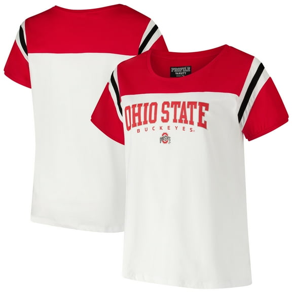 Women's Fanatics  White Ohio State Buckeyes Plus Size Winning Gear T-Shirt