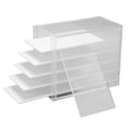 thumbnail image 1 of Caja de pestañas postizas acrílica transparente a prueba de polvo, caja de almacenamiento de pestañas postizas de gran capacidad de 5 niveles para salón de casa y oficina, 1 of 8