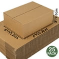 thumbnail image 3 of 8x6x3 Durable Brown Corrugated Boxes Set of 25, Shipping & Storage Solutions, 3 of 7