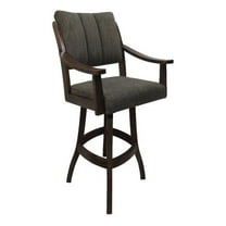 Casa 30" Solid Wood Bar Stool - Sanora Brown - Brown Honey