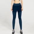 thumbnail image 4 of Workout Pants Compression Leggings for Women High Waist Workout Leggings with Pockets for Seamless Yoga Running Athletic Pants Two Layer Design Comfort Stretch Fabric, 4 of 5