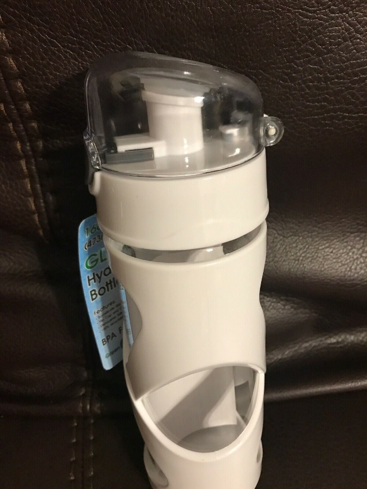 Green Canteen White 16 Oz Glass Water Bottle