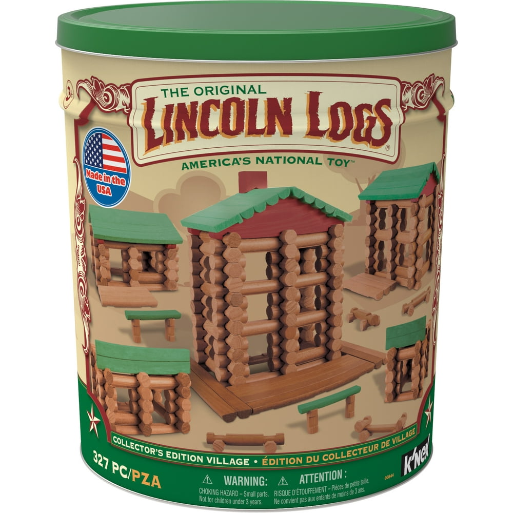 LINCOLN LOGS Collector's Edition Village 327 All Wood Pieces