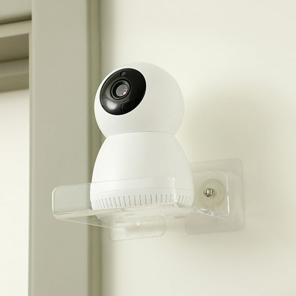 Huayishang Wall Shelf Living Room Camera Monitoring Punch-Free Wall-Mounted Rack Bracket Wall Bedroom Router Set-Top Box Storage Rack, Kitchen Essentials Clearance Sale Clear