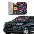 thumbnail image 4 of Disketp Windshield Sun Shade, Car Sun Shade For Front Window Cinco De Mayo Floral Sunshades Sun Visor Protector Blocks Uv Rays Foldable, 4 of 9