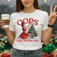 thumbnail image 2 of Oops I Got Another Tree Christmas T-Shirt – Retro Pinup Tree Decorating Graphic Tee, 2 of 5