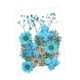 thumbnail image 4 of Flores prensadas secas, manualidades DIY para álbumes de recortes, Kits de hojas secas para decoración de uñas, manualidades, marcapáginas, pantallas Azul Macarena flores secas prensadas, 4 of 8