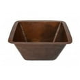 thumbnail image 1 of 15'' Square Under Counter Hammered Copper Bathroom Sink, 1 of 3