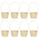 thumbnail image 1 of 8pcs Cesta de almacenamiento de la mano Cesta de almacenamiento de regalo Canasta de picnic de flores tejidas, 1 of 5
