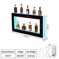thumbnail image 3 of Qinaqin 2 Niveles 48 Inch Bottle cm de Profundidadisplay Estante Bar Shelves con Remote & App Control 16 Colors 4 Music Modes Acrylic Lighted para Liquor, 3 of 7