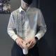 thumbnail image 2 of Camisas para hombre con estampado gráfico y estampado Camisa para hombre con estampado de lunares y botones Original Asia Diseñador Venta Moda 2024 Estética regular, 2 of 5