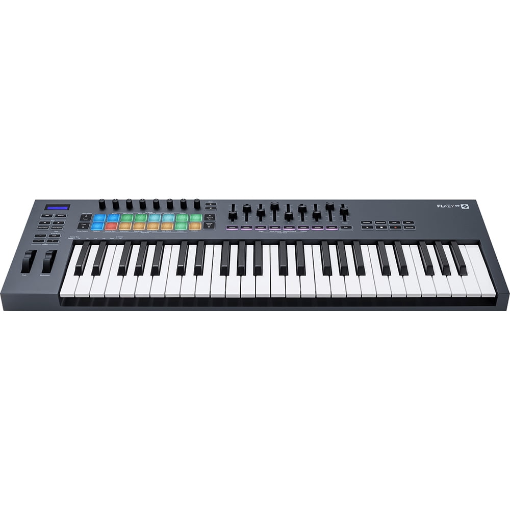 Novation AMS-FLKEY-49 FLkey 49 USB MIDI Keyboard Controller Bundle with 2 YR CPS Enhanced Protection Pack
