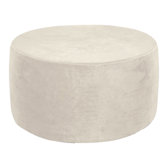 Funda protectora de muebles Naiovety otomana de terciopelo beige