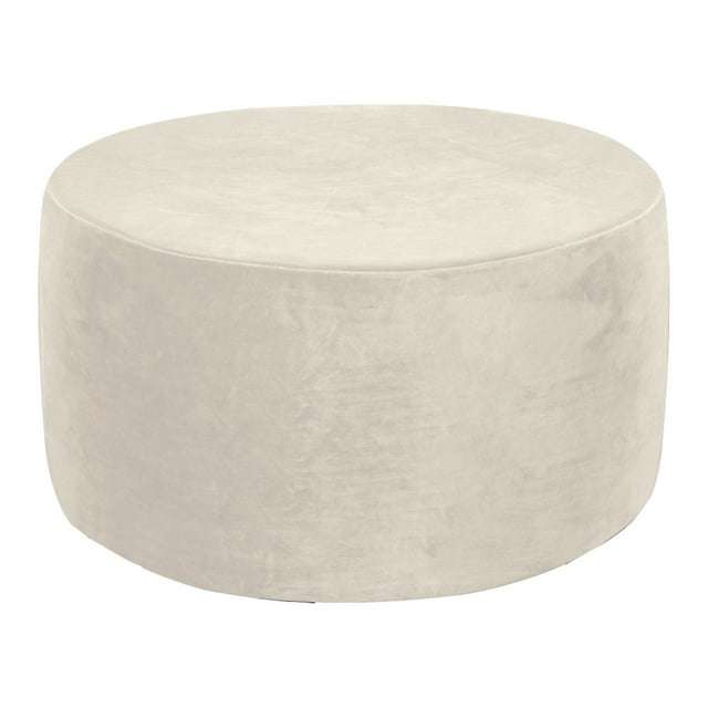 Bewildely Fundas otomanas de terciopelo antideslizantes y fáciles de limpiar, de felpa, para taburete de almacenamiento plegable, tamaño Decoración del hogar Beige