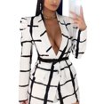 thumbnail image 2 of Vedolay Coat for Women Office Blazer Jacket for Women Long Sleeve Open Front Jacket,White XL, 2 of 5