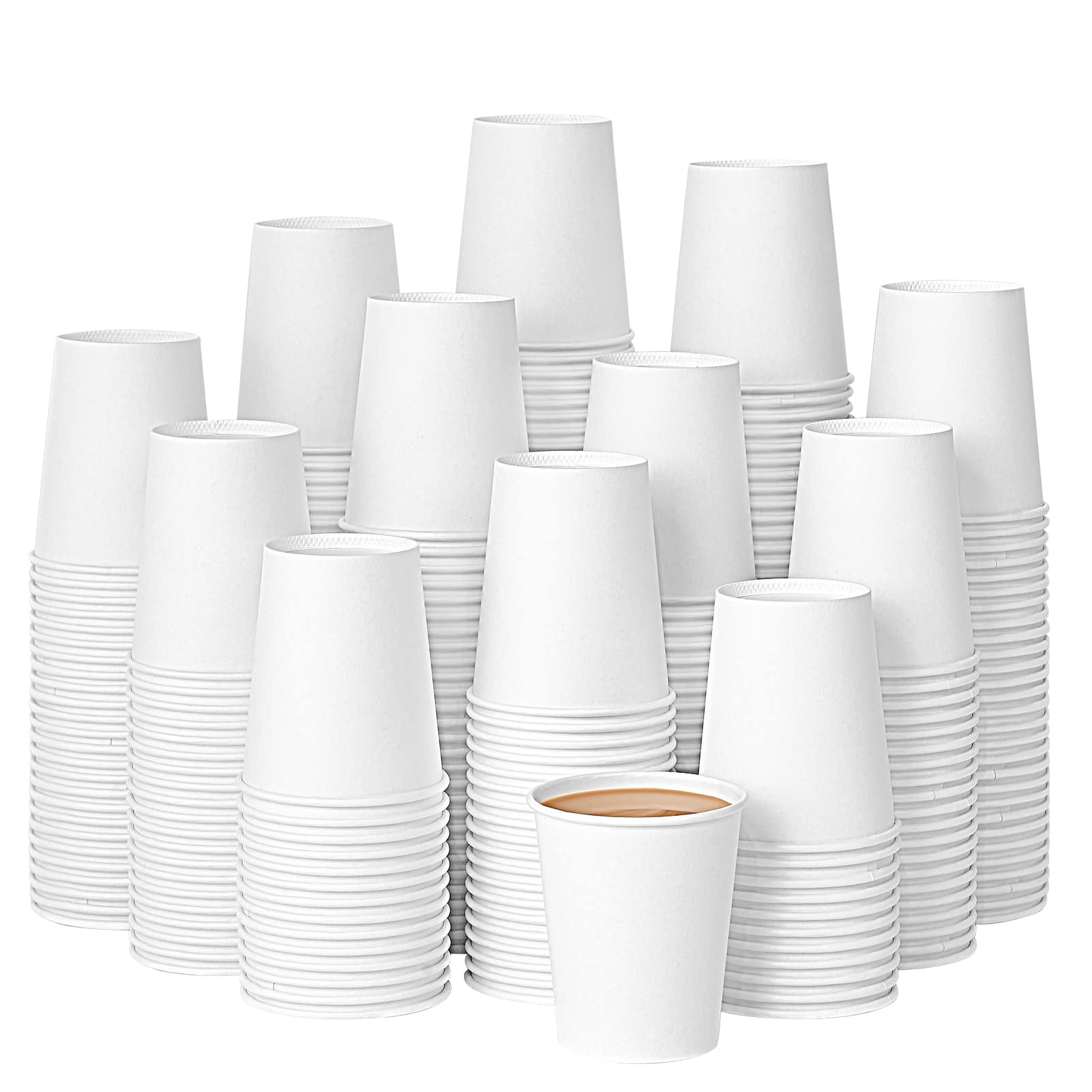 NYHI 300-Pack 6 oz. White Paper Disposable Cups – Hot/Cold Beverage  Drinking Cup for Water, Juice, C…See more NYHI 300-Pack 6 oz. White Paper