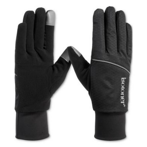 isotoner Women's Stretch Fleece Gloves With smartDri, Black, S/M, $48