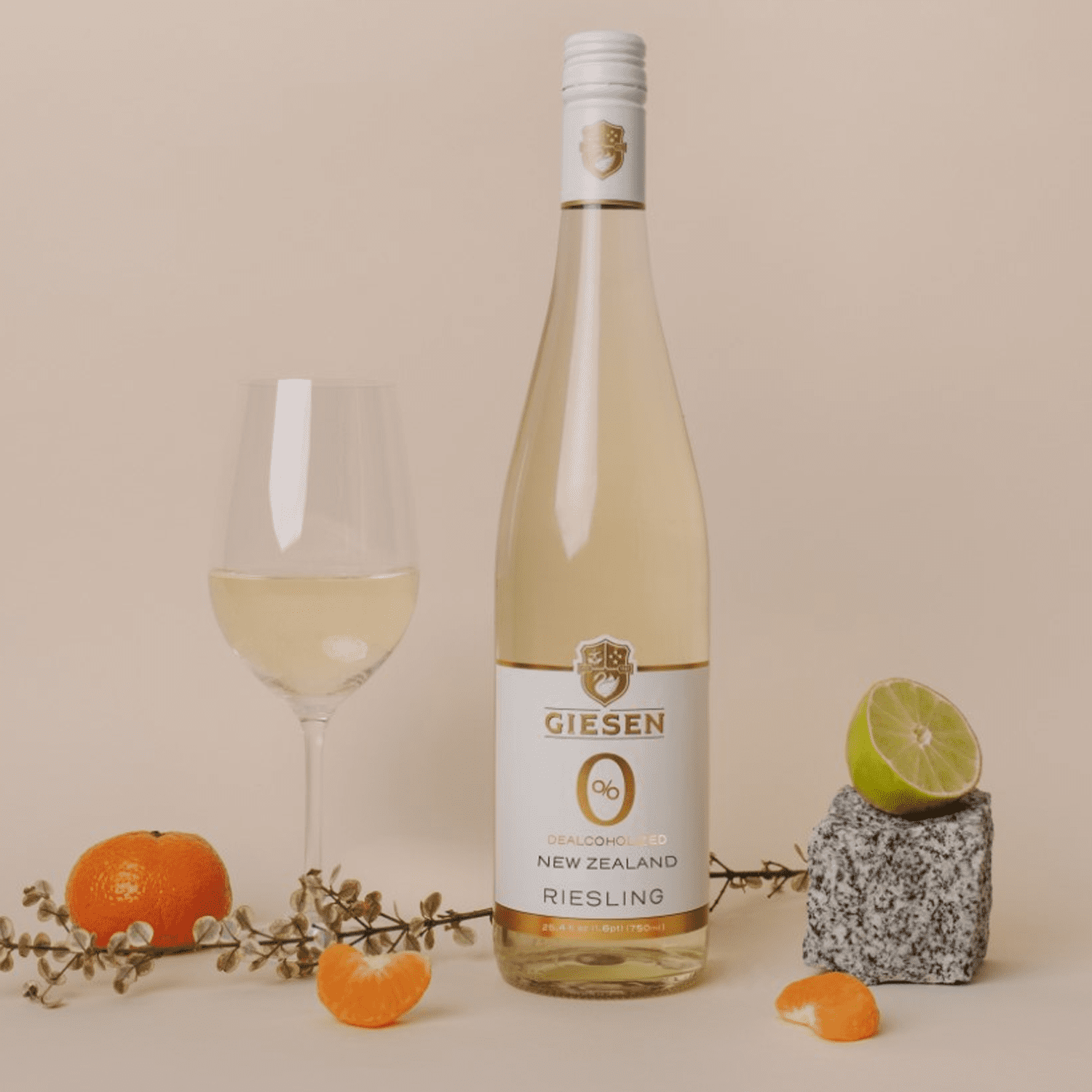Giesen Non-Alcoholic Riesling - Premium Dealcoholized White Wine from New Zealand | 4 PACK