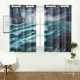 thumbnail image 2 of MKHERT Pirate Ship In Storm Window Curtains Kitchen Curtain Room Bedroom Drapes Curtains 26x39 inch, 2 Piece, 2 of 3