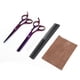 thumbnail image 2 of Juego de tijeras de corte de pelo de peluquería profesional de 6 pulgadas para peluquería, barbería, color morado, 2 of 8