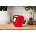 thumbnail image 4 of Taza plateada de cerámica con forma de cabeza y telaraña de Buffalo Spiderman, 4 of 4
